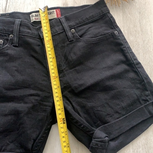 Womens Repurposed‎ 514 Levis shorts black summer beach travel size 29 - Picture 5 of 10